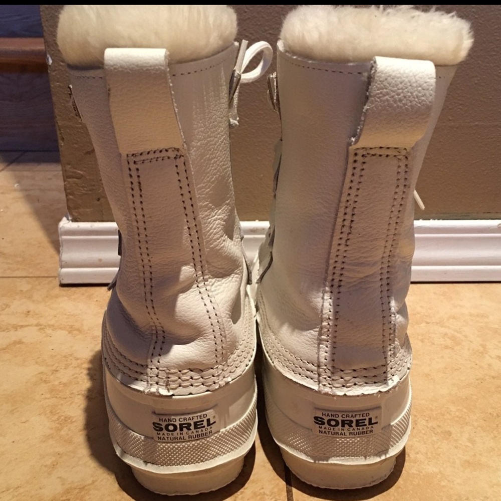 Sorel White Boots